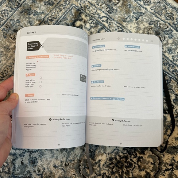 Success Journal/Serious Blue: A Productivity Goal Planner by Matthias Hechler - Picture 10 of 10